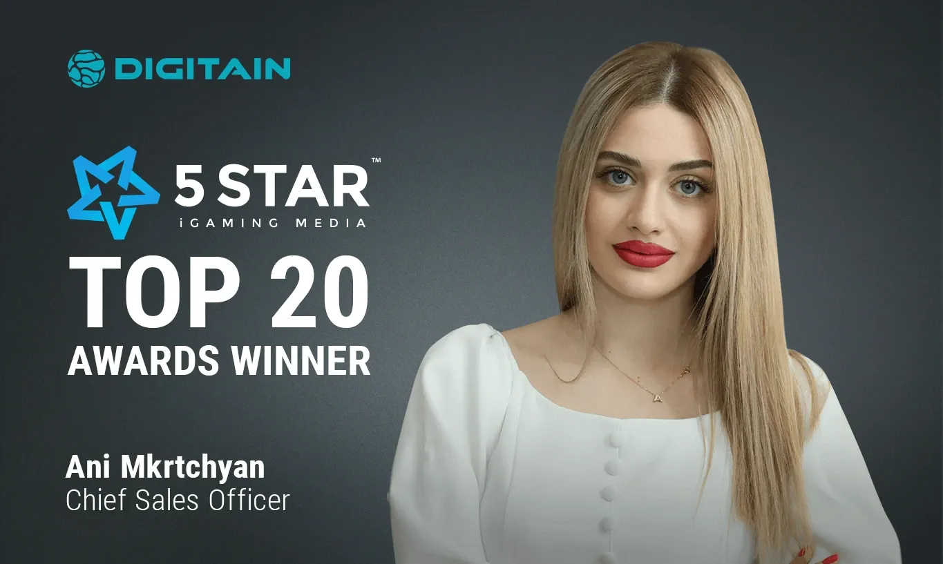 Ani Mkrtchyan, Digitain’s CSO, Recognized as a Top 20 Leader in iGaming
